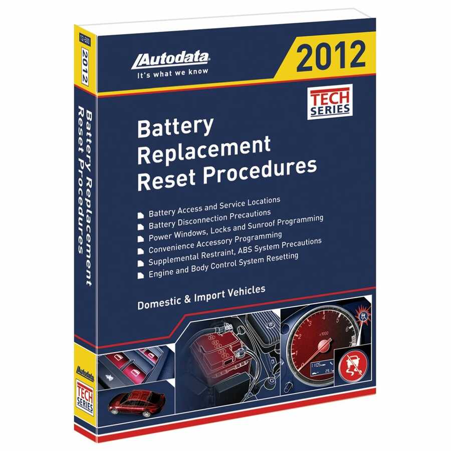 Battery Replacement Reset Procedures Manual 2012