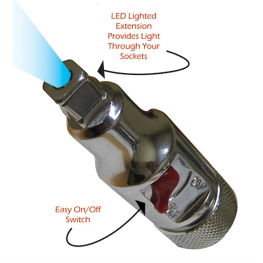 (image for) 1/2" x 3/8" Dr Lighted Ext
