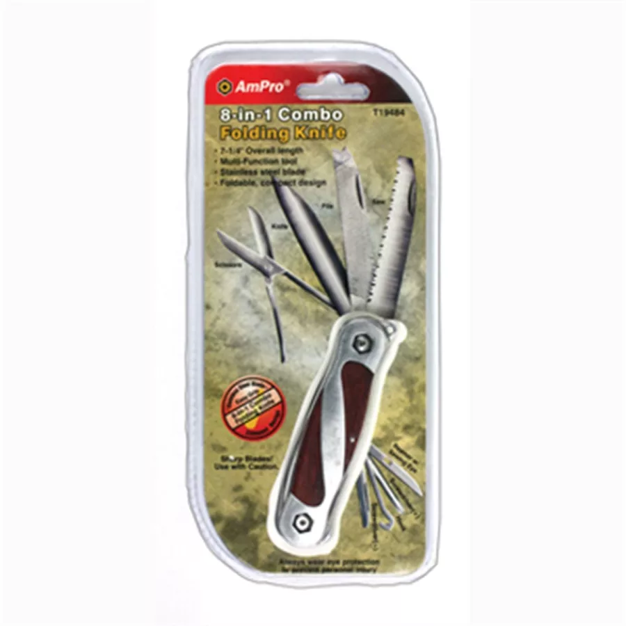8-1 Multi-Function Knife -Wood