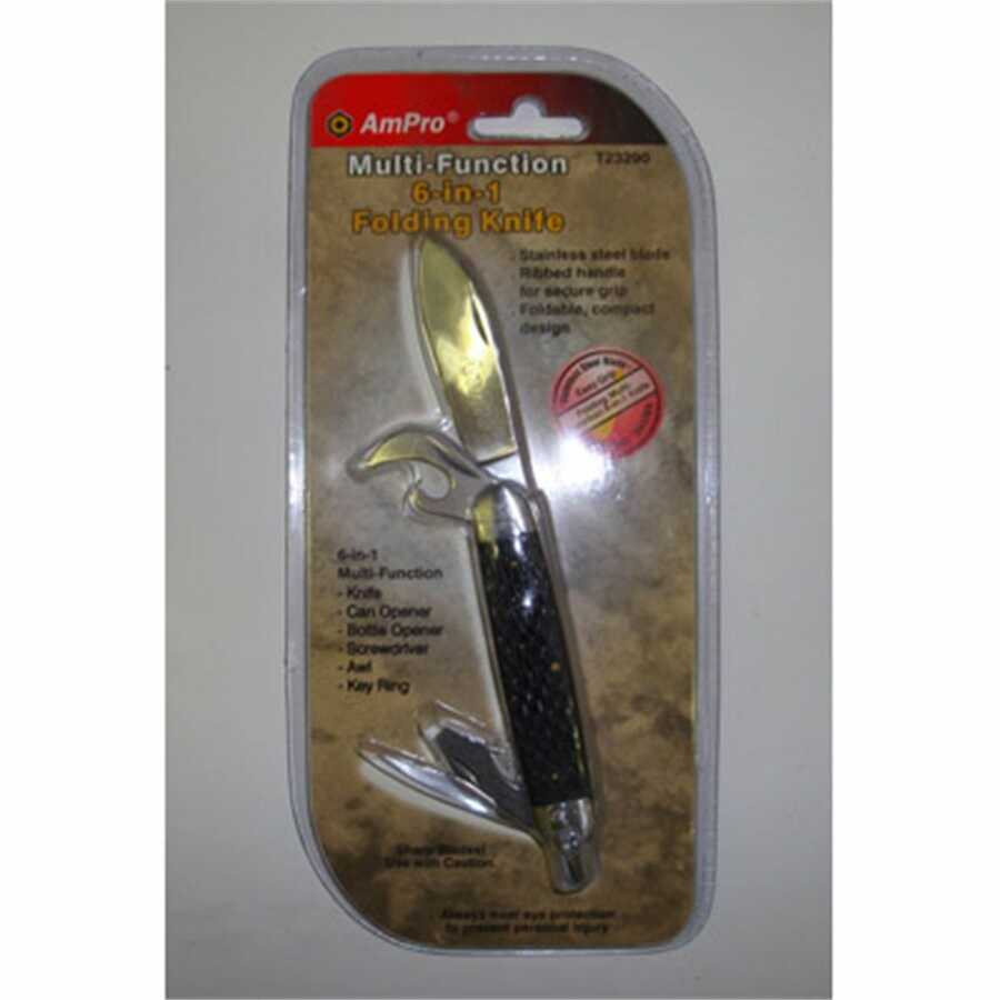 6-1 Mulit-Func Pkt Knife-Black