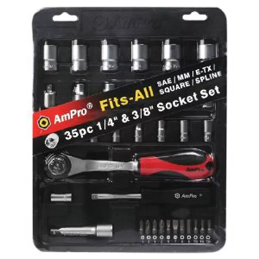 35pc Fits-All Socket Set
