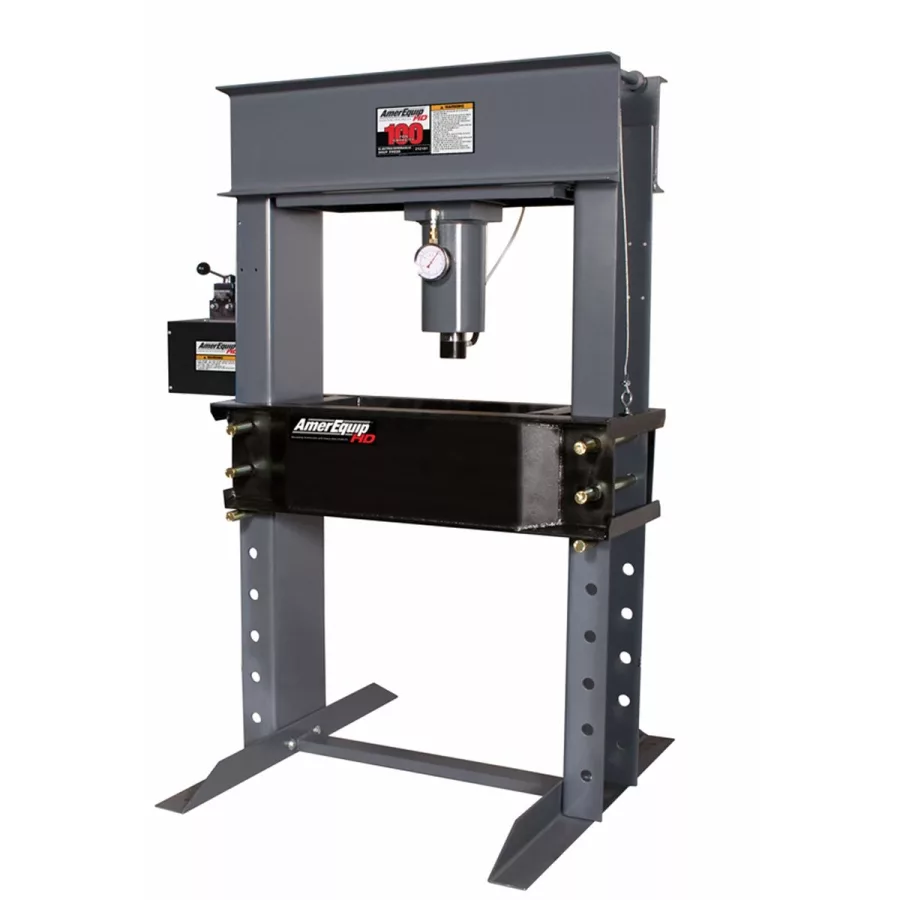 100 Ton Air/Hydraulic Shop Press with Air Assist