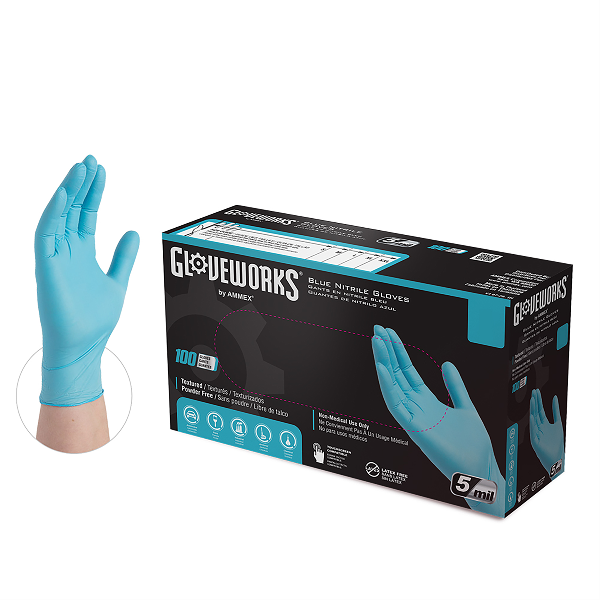Gloveworks Nitrile Powder Free Gloves S