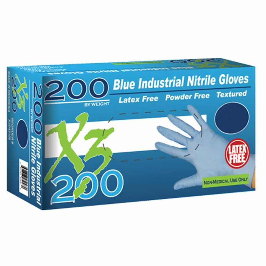 S Xtreme X3200 Powder Free, Blue Nitrile