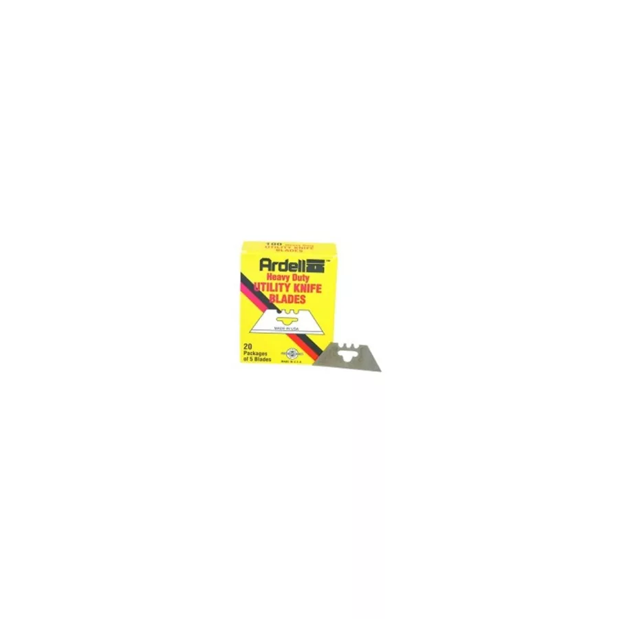 Heavy Duty Utility Knife Blades - 3 Notch - 100/Pk