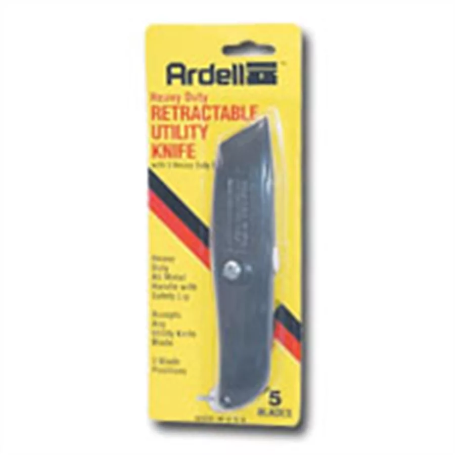 Retractable Utility Knife w/ 5 Blades