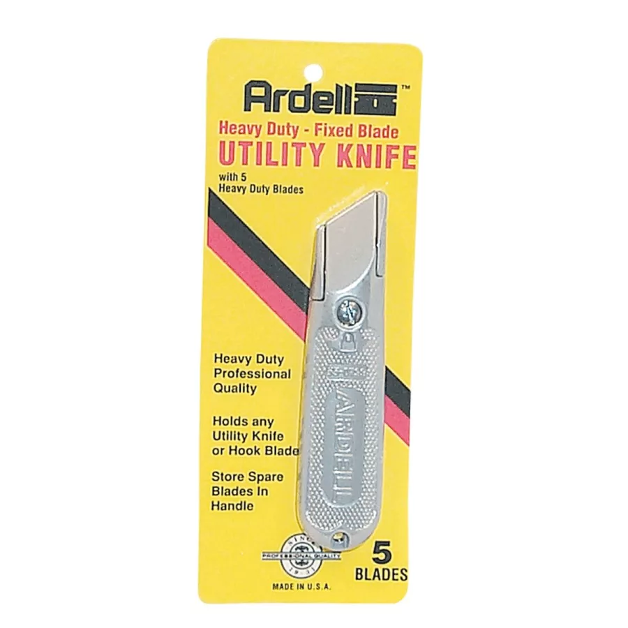 UTILITY KNIFE HD NON RETRAC. 5 BLADES