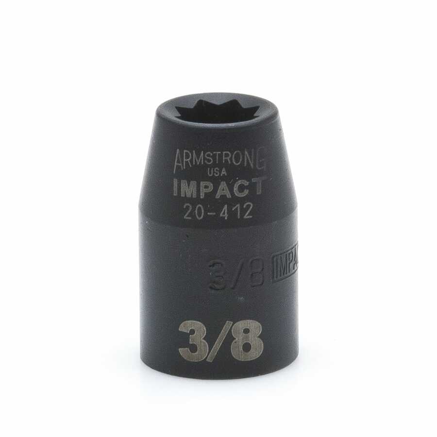 1/2 In Drive 8 Point Impact Socket - 3/8 In