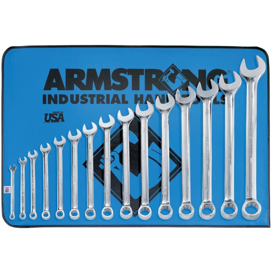 15 Piece 12 Point Full Polish Long Combination Wrench Set 15 Piece 12 Point Full Polish Long Combination Wrench Set