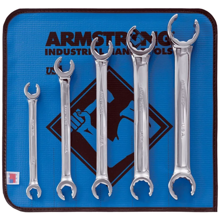 Double Head Flare Nut Wrench Set - 5-Pc Double Head Flare Nut Wrench Set - 5-Pc