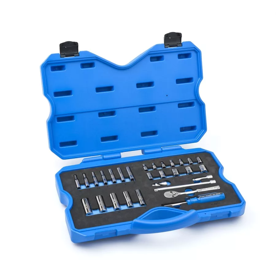 29 Piece 1/4" Drive 6 Point Socket