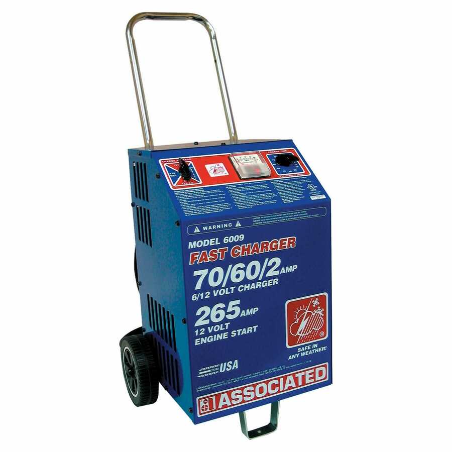 6/12 Volt Heavy Duty Fast Charger 70/60/2 Amp