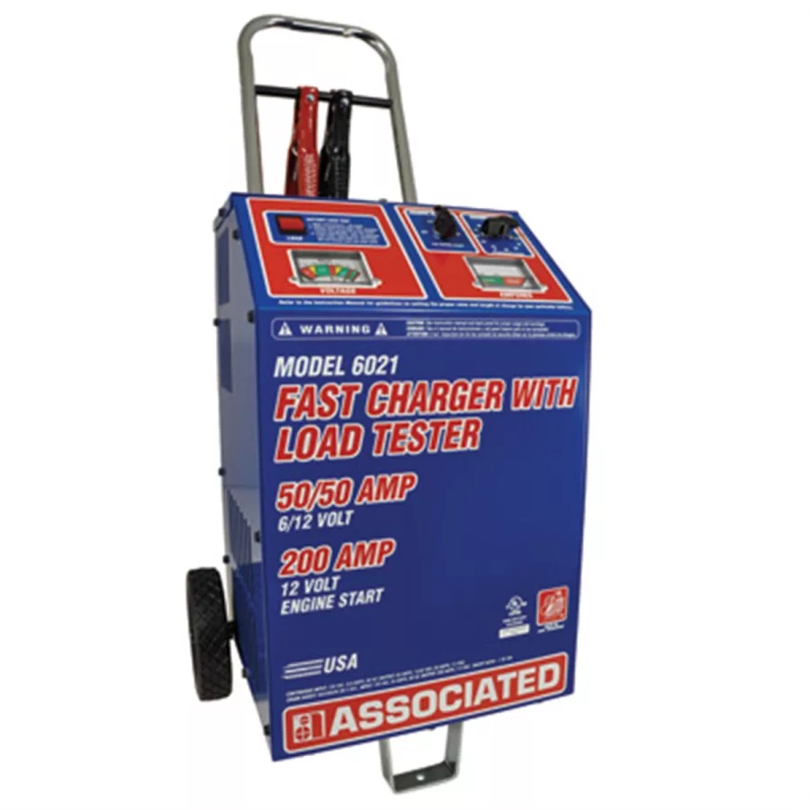 CHARGER 6/12V 50/50A W/LOAD TESTER 200 AMP