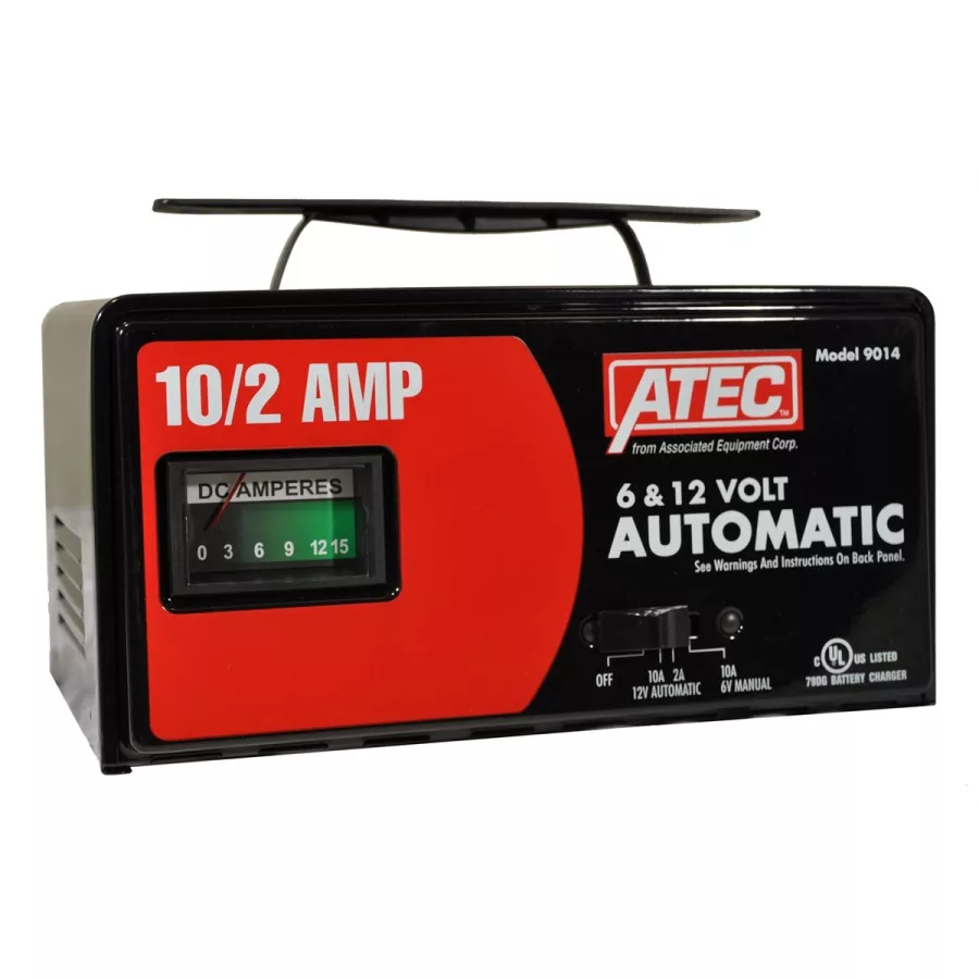 10/2 Amp, 6 and 12 Volt Portable Automatic Full-Rate Charg