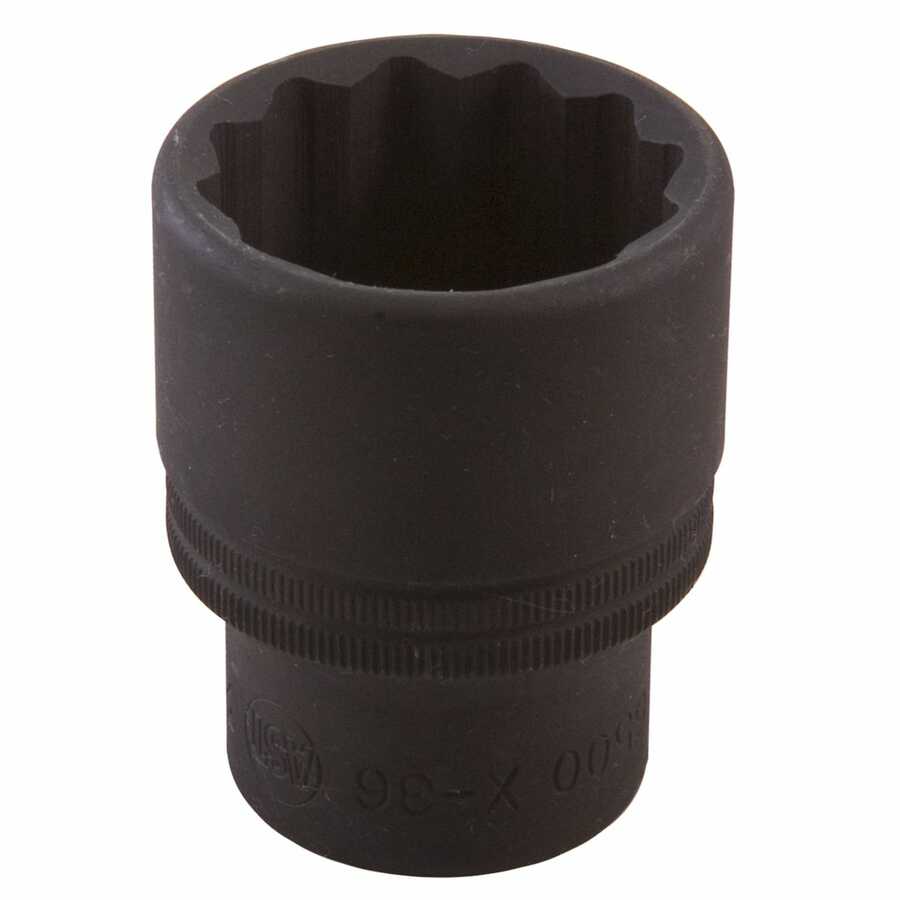 3/4 In Dr 12-Pt Impact Socket - 36mm - BMW Axle Nut