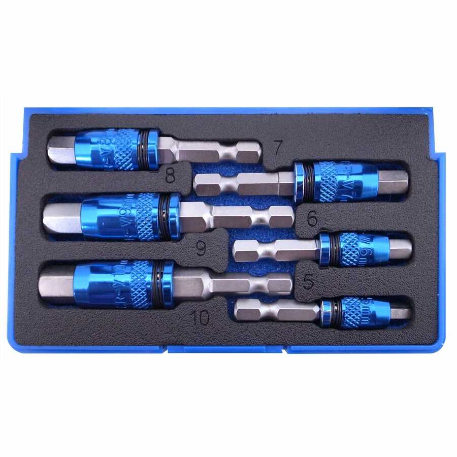 Astro Pneumatic | 1037 | Astro Pneumatic 1037 2-in-1 Metric Hex Bit Set 5-10mm