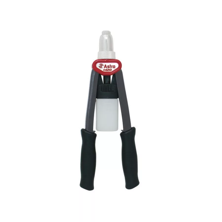 Hand Riveter with Dial 4 Size Head 1/8", 5/32", 3/16" & 1/4"
