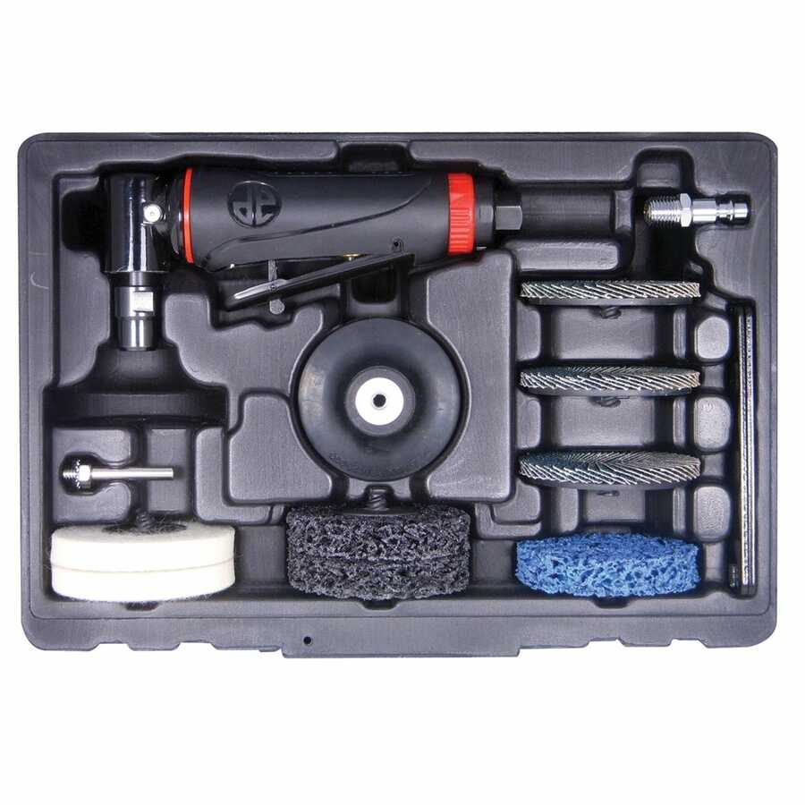 1/4 Inch 90 Degree Angle Air Die Grinder and Surface Prep Pads