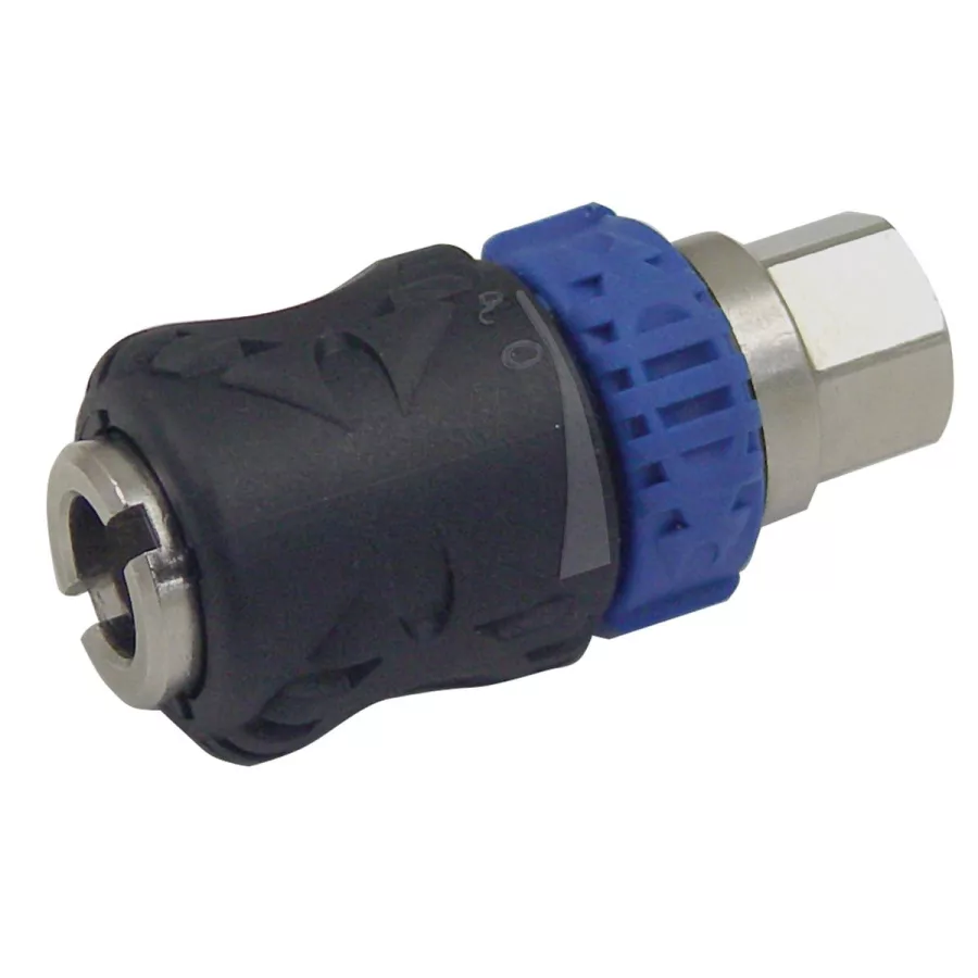 Universal Quick Coupler with Safety Lock, Air Flow Regulat Universal Quick Coupler with Safety Lock, Air Flow Regulat