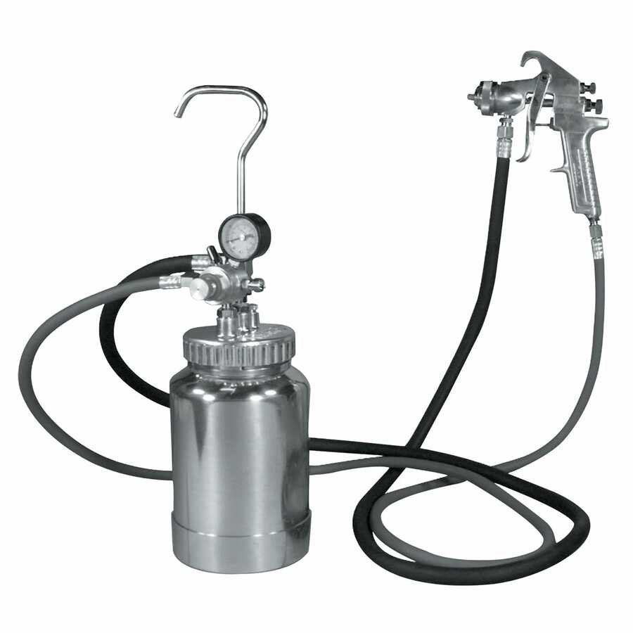 2 Quart Pressure Pot w/ Silver Gun and Hose