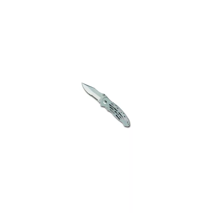 Navigator Folding Knife - Half Serrated Blade w/ Clip