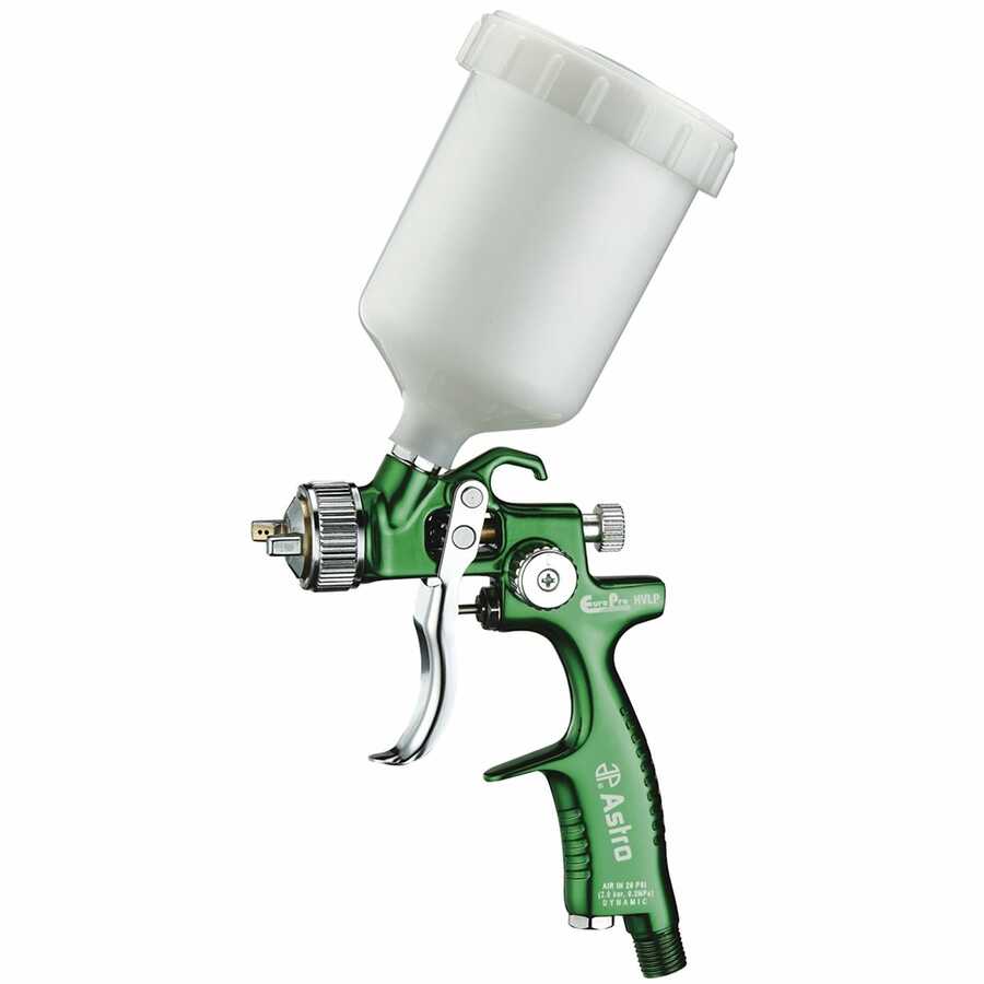 EuroPro Forged HVLP Touch Up Gun with 1.0mm Nozzle & Plastic Cup