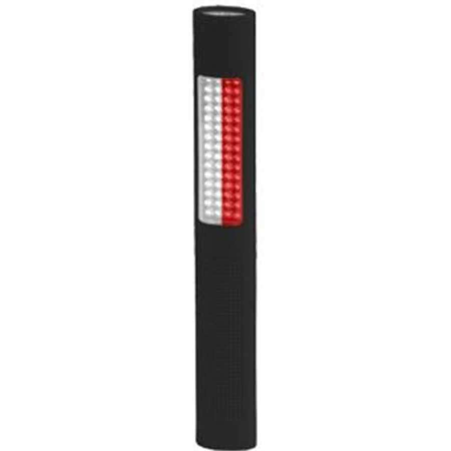 White & Red 2-in-1 Flashlight / Safety Light
