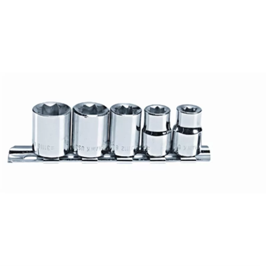 Set Skt 5pc 3/8" 8pt SAE