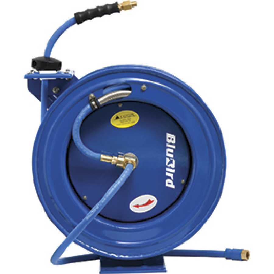 BLUBIRD AIR HOSE ON 18 GAUGE HEAVY DUTY REEL 3/8 I