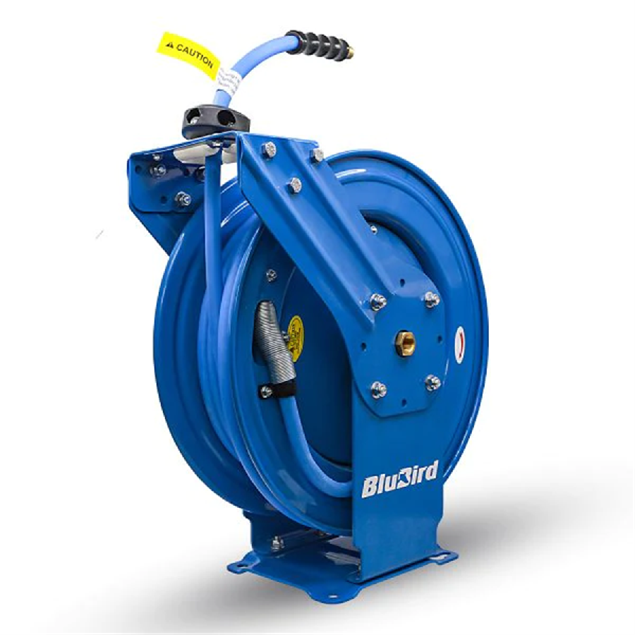 BluBird Air Hose Reel 3/8" Retractable Dual Arm Heavy Duty with