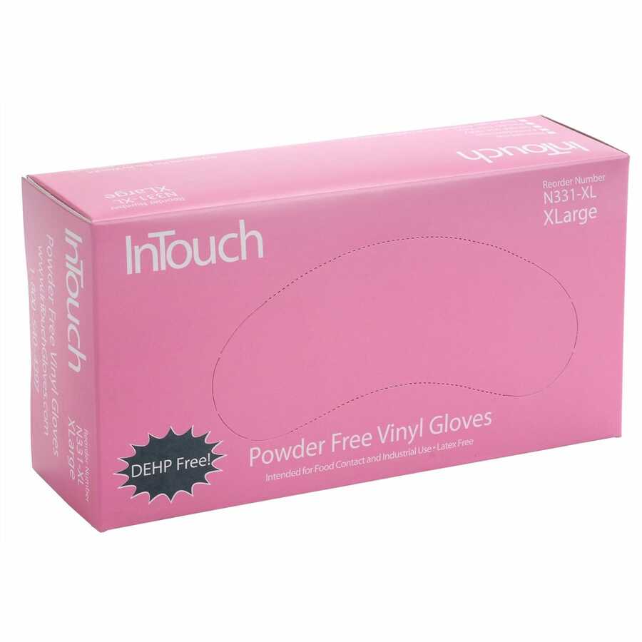 InTouch Vinyl PF Gloves Large