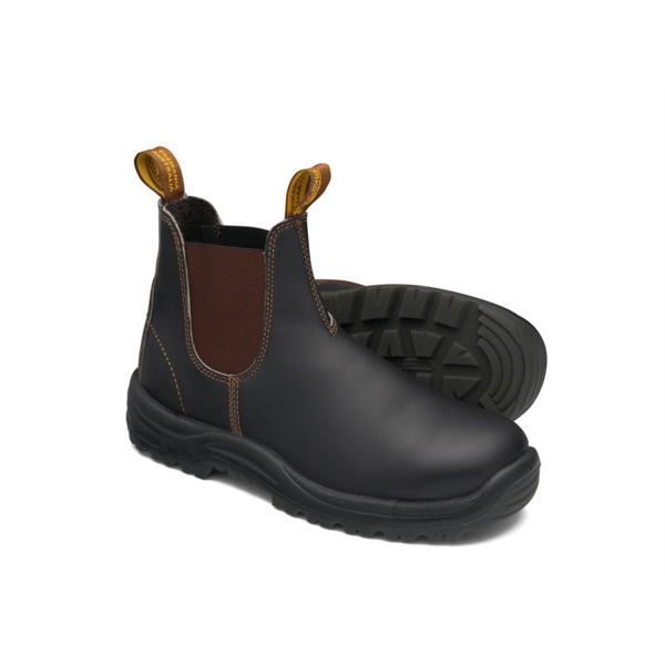 Blundstone 172 Steel Toe Elastic Side Slip-On Boots, Kick Guard,