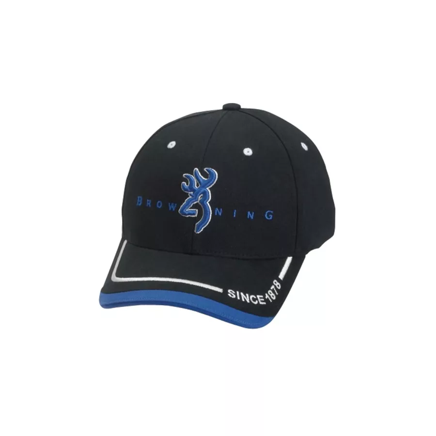 flex fit stretch logo brim tip cap black w/ blue t flex fit stretch logo brim tip cap black w/ blue t
