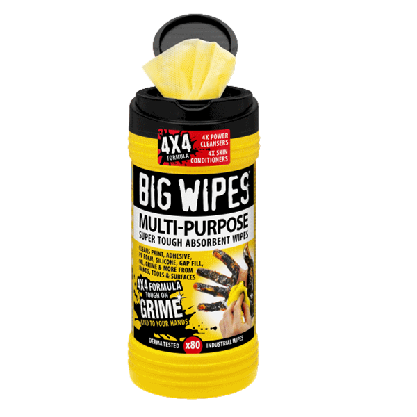 Case of 8 Big Wipes Multi-Purp Antibacterial Hand Sanitizing Wip