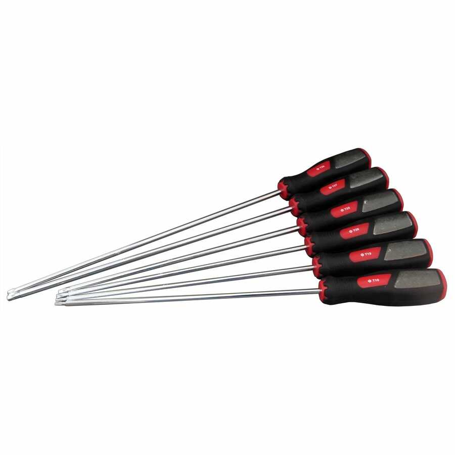 Extra Long Tamperproof Torx Driver Set 6-Pc