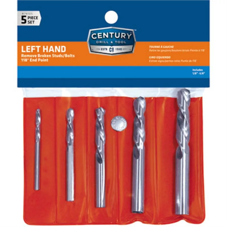 5 PC LEFT HAND DRILL SET 5 PC LEFT HAND DRILL SET