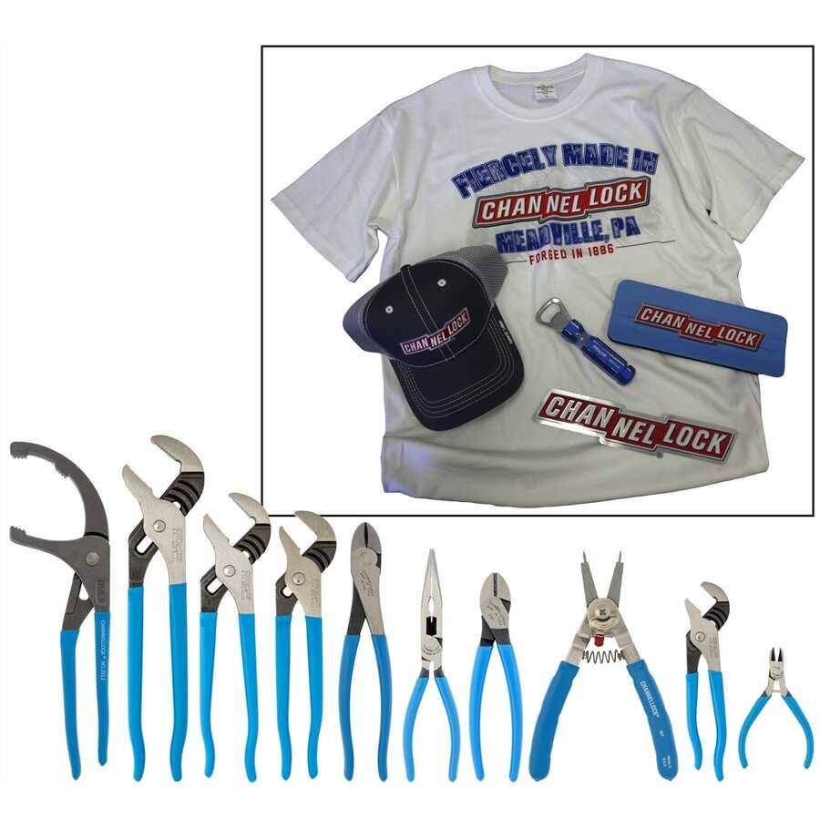 10 Piece CHANNELLOCK Plier Assortment