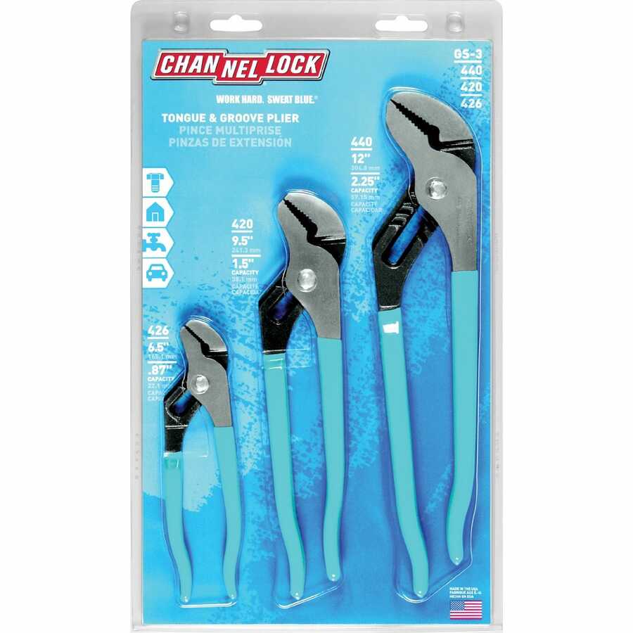 Tongue & Groove Pliers Set 420, 426, 440