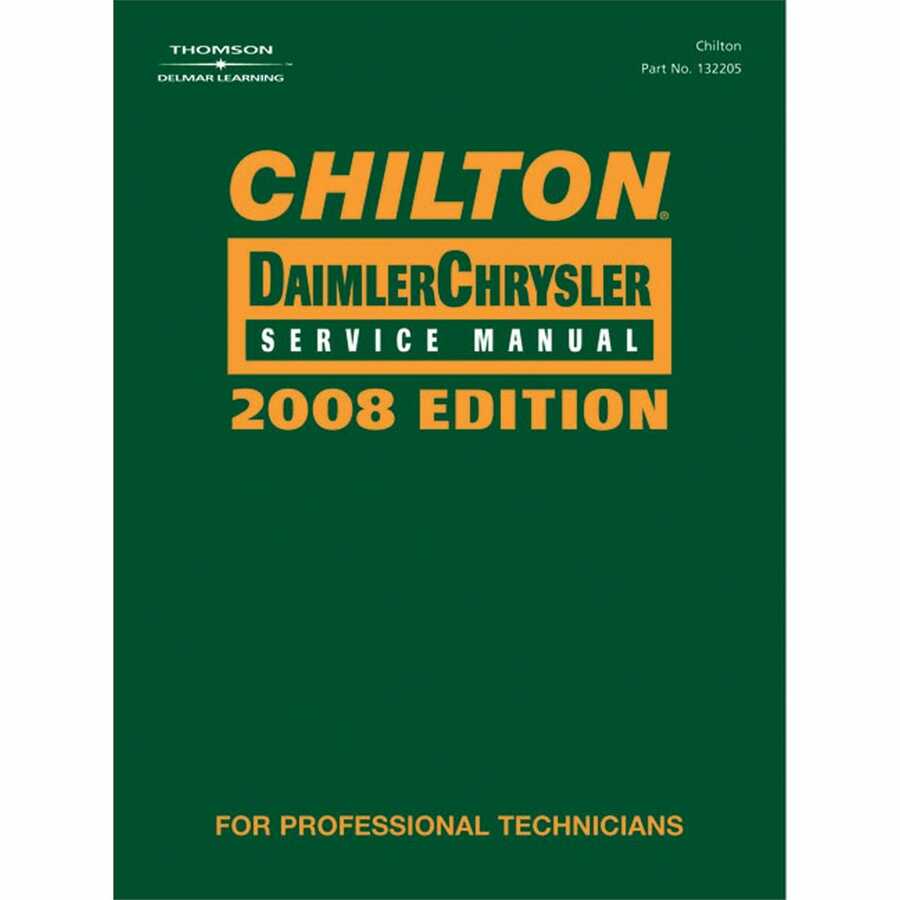 Chrysler Service Manual - 2008 Edition Volume 1 & 2