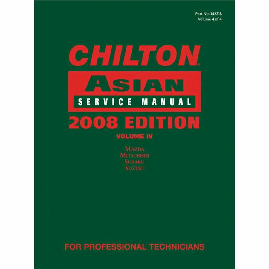 Chilton 2008 Asian Service Manual Volume 4