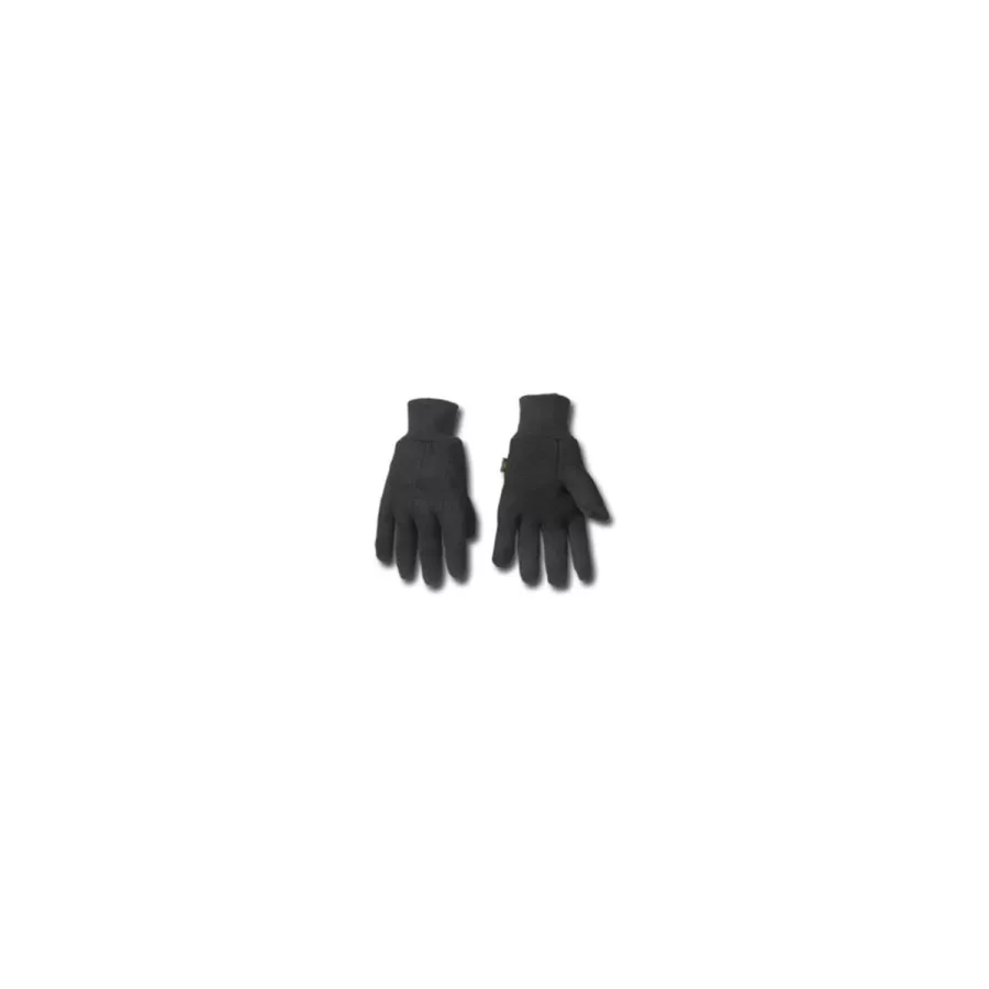 CLC Soft Cotton Black Jersey Glove w/ Knit Wrist CLC Soft Cotton Black Jersey Glove w/ Knit Wrist