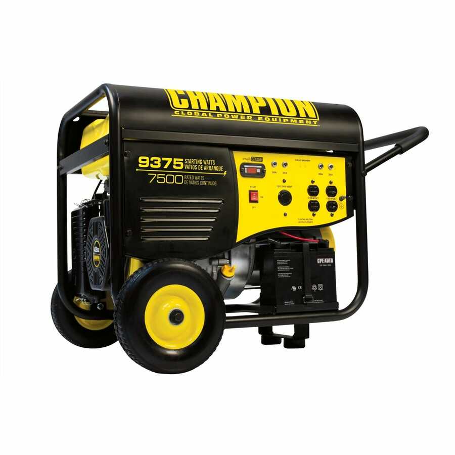 7500/9375 Watt Portable Generator