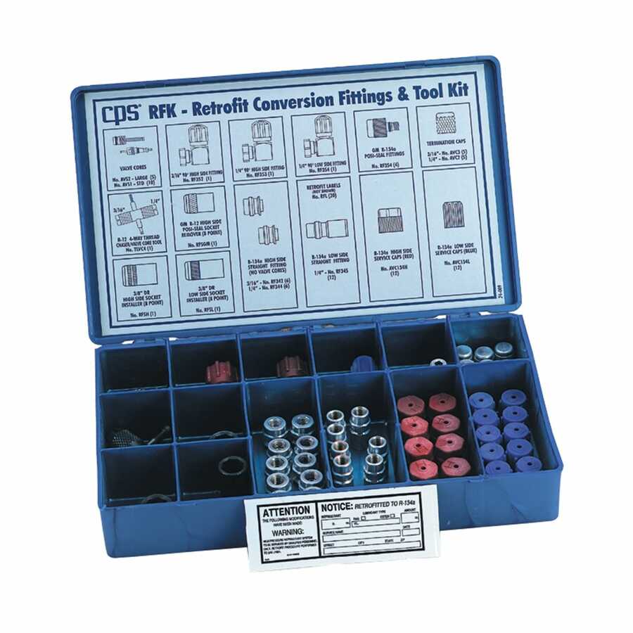 Deluxe Retrofit Kit R-12 to R-134A