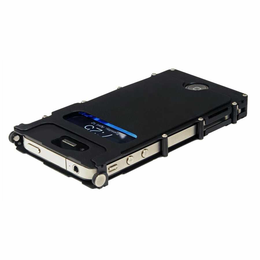 Stainless Steel Black iNoxCase for the iPhone 4