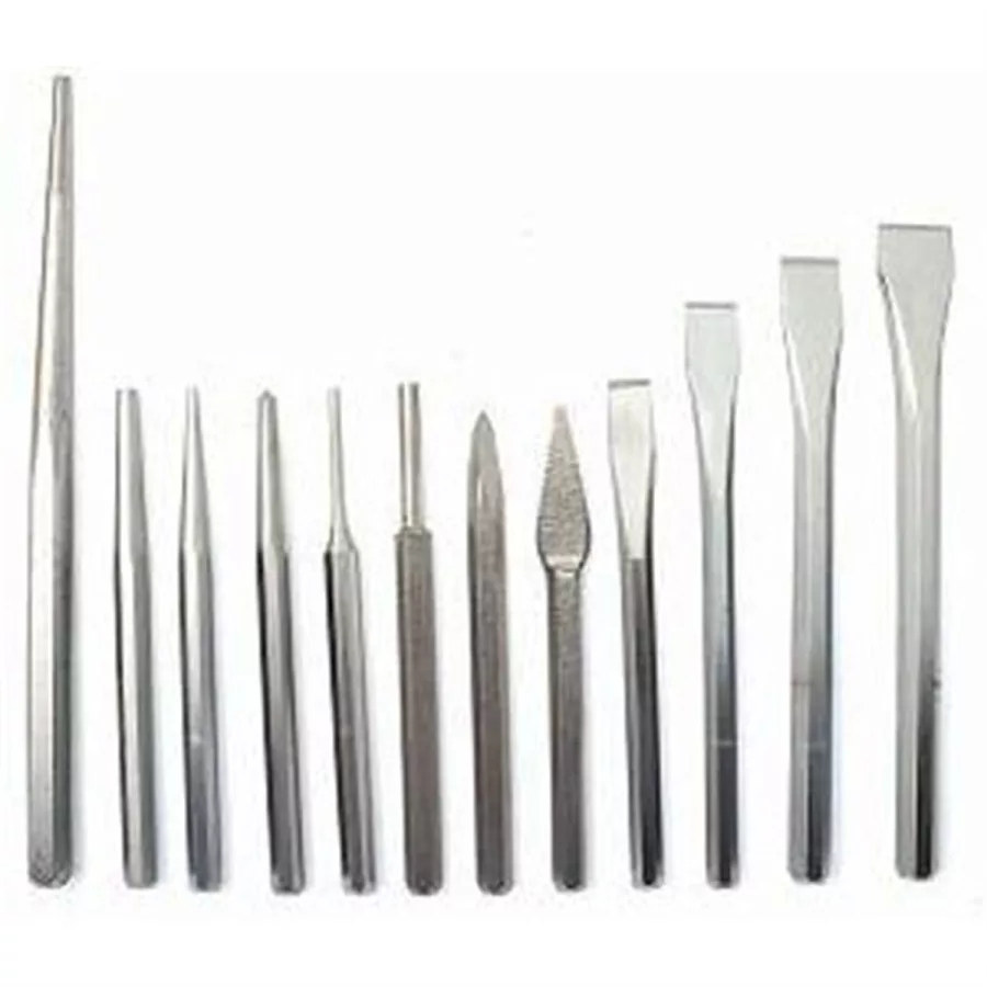 12 Pc Punch & Chisel Set