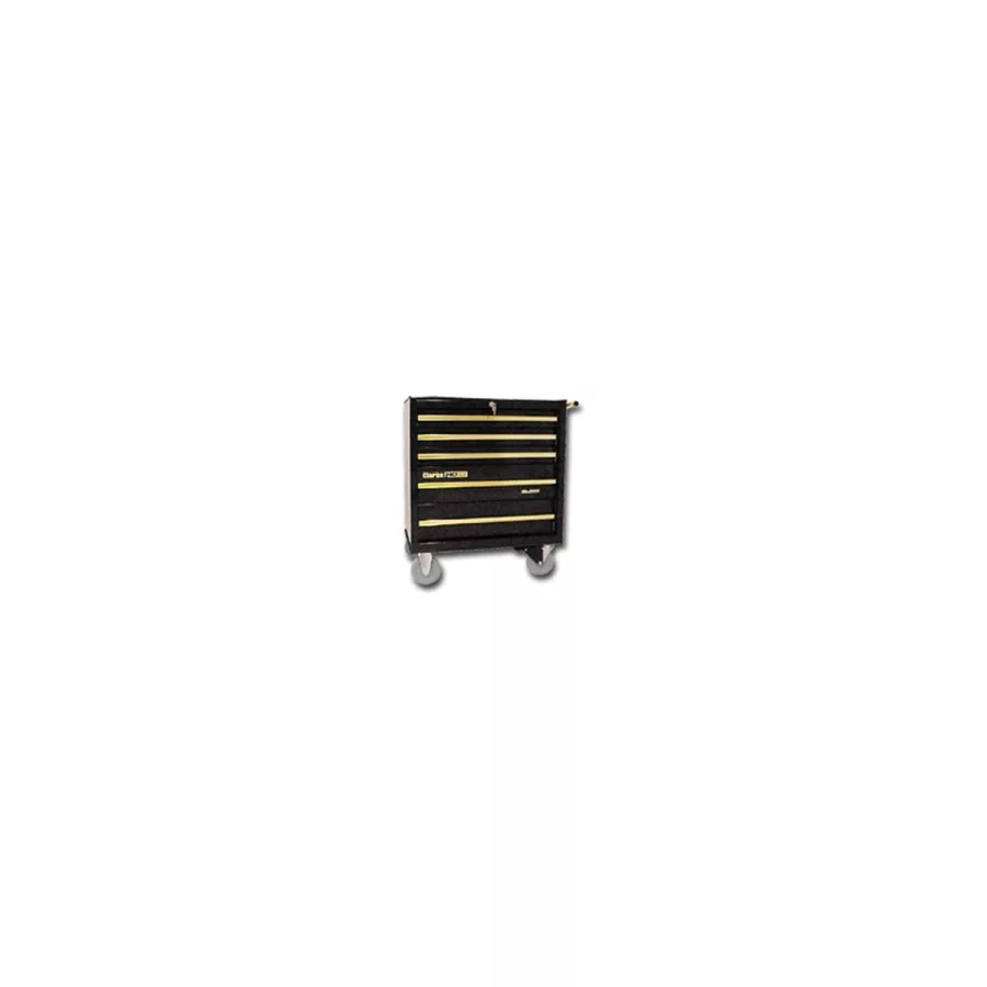 5-Drawer Bottom Chest - Black / Gold - 28 In W 5-Drawer Bottom Chest - Black / Gold - 28 In W