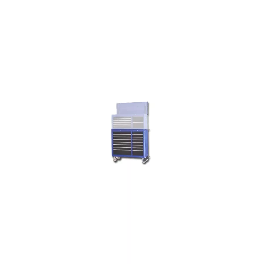 16-Drawer Bottom Chest - Blue / Black - 41.5 In W 16-Drawer Bottom Chest - Blue / Black - 41.5 In W