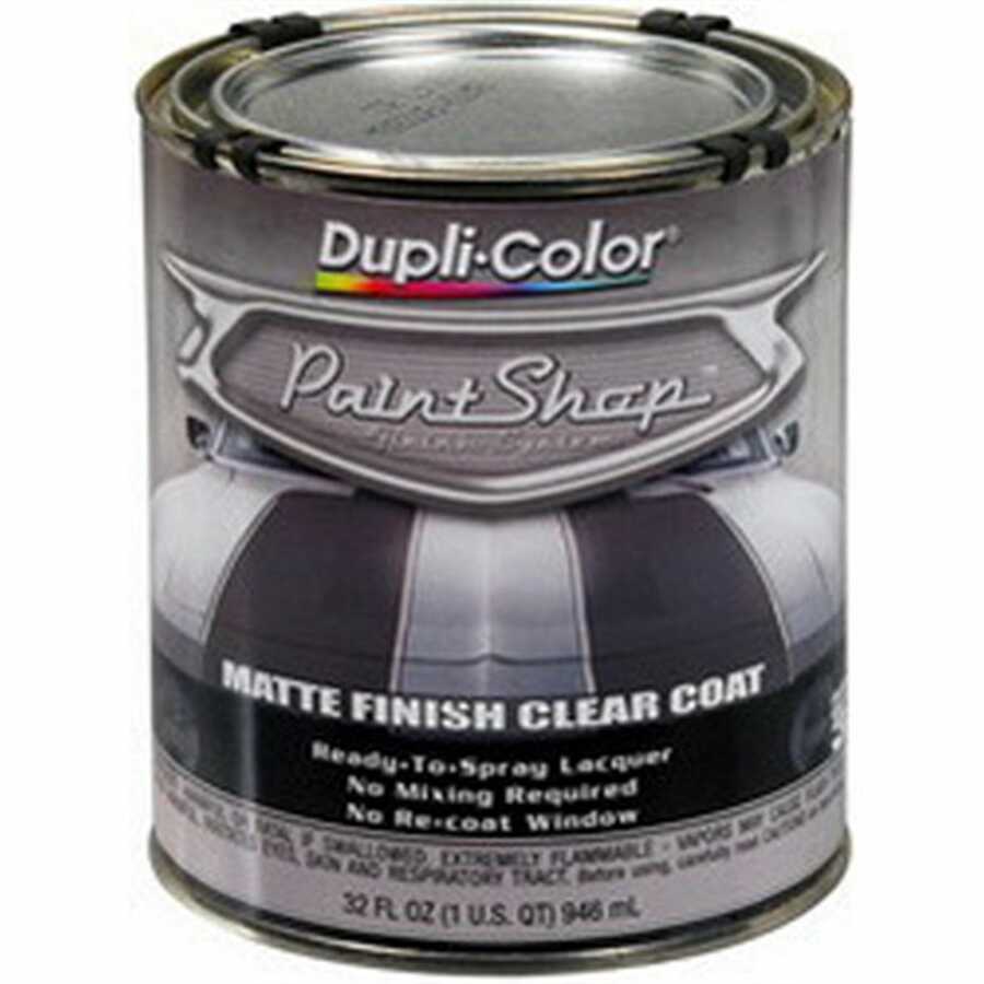 Paint Shop Matte Finish Clear