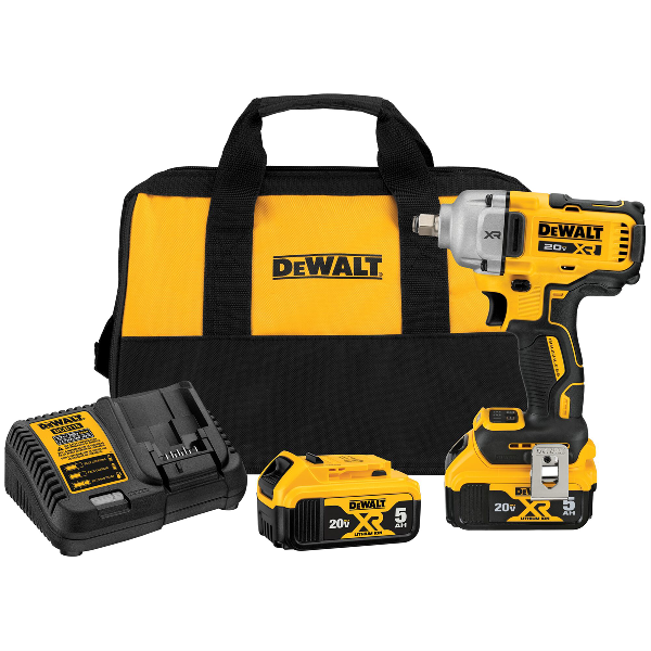 20V MAX XR MID RANGE TORQUE IMPACT WRENCH HOG RING 2 BATTERY KIT