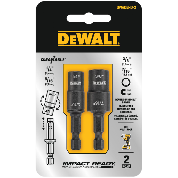 DEWALT 2PC REVERSIBLE NUT DRIVER SET